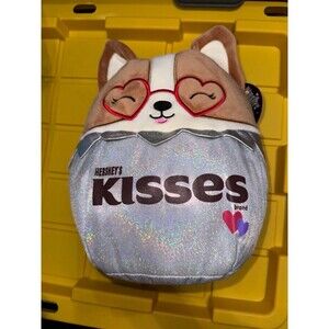 Squishmallows Regina the Corgi 12" Stuffed Plush Hersheys Kisses candy themed